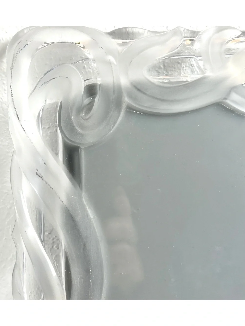 Clear Acrylic Decorative Photo Frame with Swirl Design